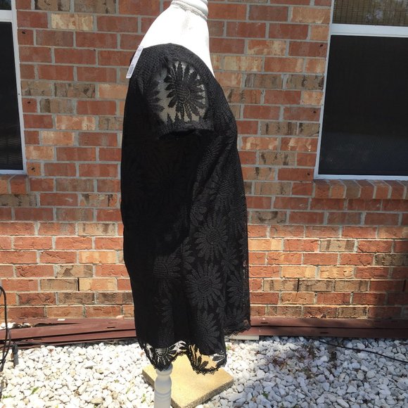 Forever 21 Size Medium Women Black Dress Short LBL  NWT Short Sleeve - Picture 7 of 10